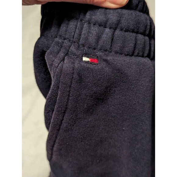 tommy hilfiger Boys Navy Blue Sweat Pant Shorts Lounge W/ Pockets Large 16/18 - Picture 7 of 11